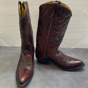 ACME Vintage Womens Cowboys 6.5A Burgundy Cordovan Western Cowgirl Fancy Chic